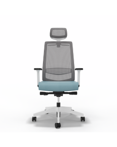 Bürostuhl Victory 1405, Hellblau Weiss