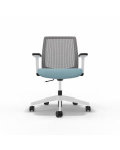 Bürostuhl Victory 1421, Hellblau Weiss
