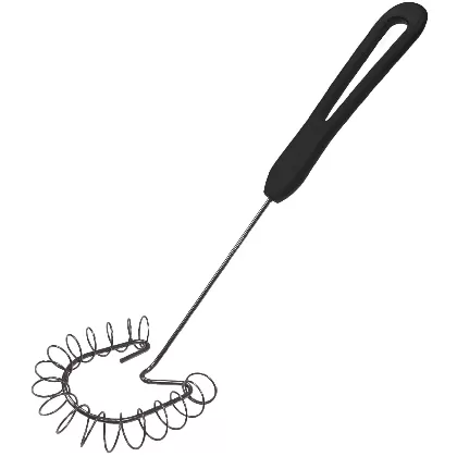 Spiral Schneebesen 29cm Edelstahl Griff Kunststoff schwarz