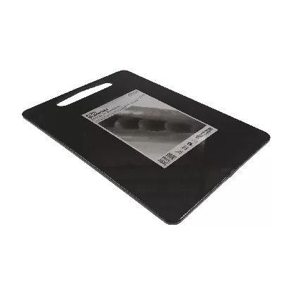 Schneidebrett Anita 35x25x0.7cm mit Griffloch schwarz