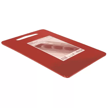Schneidebrett Anita 35x25x0.7cm mit Griffloch rot