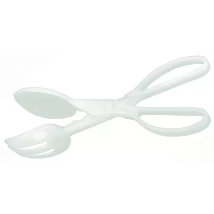 Salatzange Kunststoff weiss 28.5cm