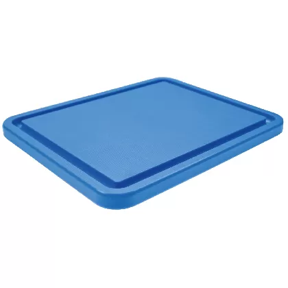 Schneidebrett GN 1/1 H2cm blau mit Saftrille