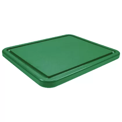Schneidebrett GN 2/1 H3cm grün mit Saftrille
