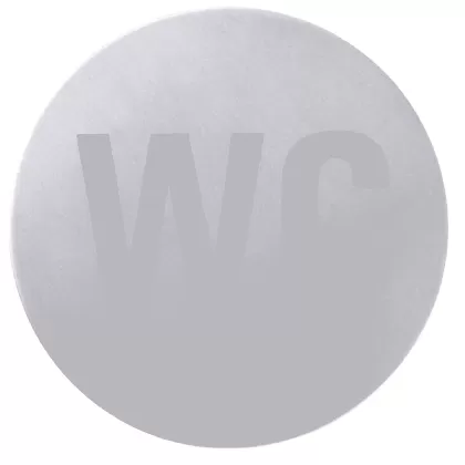 Türsymbol WC seidenmatt poliert selbstklebend 7.5cm