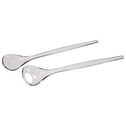Salatbesteck transparent 32cm