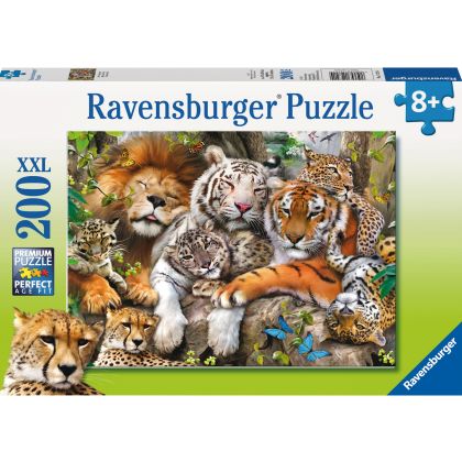 Puzzle Schmusende Raubkatzen