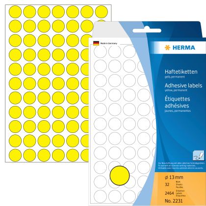 HERMA     Etiketten rund            13mm