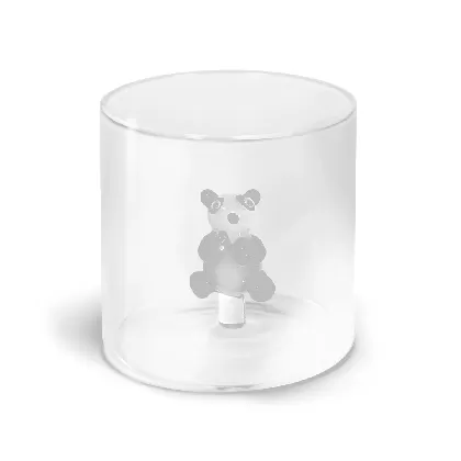 Glas aus Borosilikat 250ml Panda