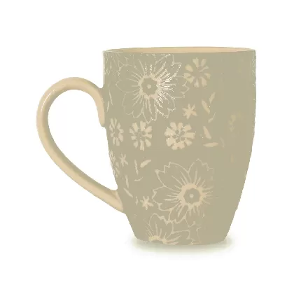 Keramikbecher D9cm H11cm 360ml in GB Blau