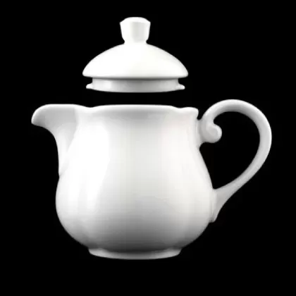 Baroque Teekanne mit Deckel 0.39l weiss