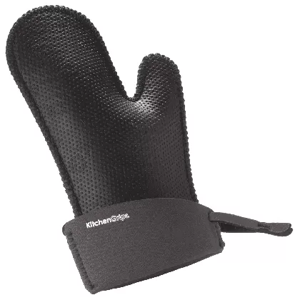Küchenhandschuh schwarz klein rot 27cm