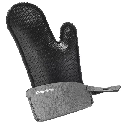 Küchenhandschuh schwarz klein grün 27cm