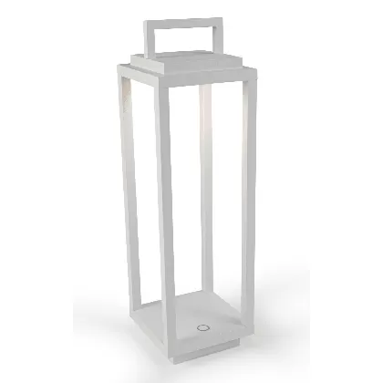 Abert Resort Maxi Lampe wiederaufladbar, weiss 14x14cm H54cm