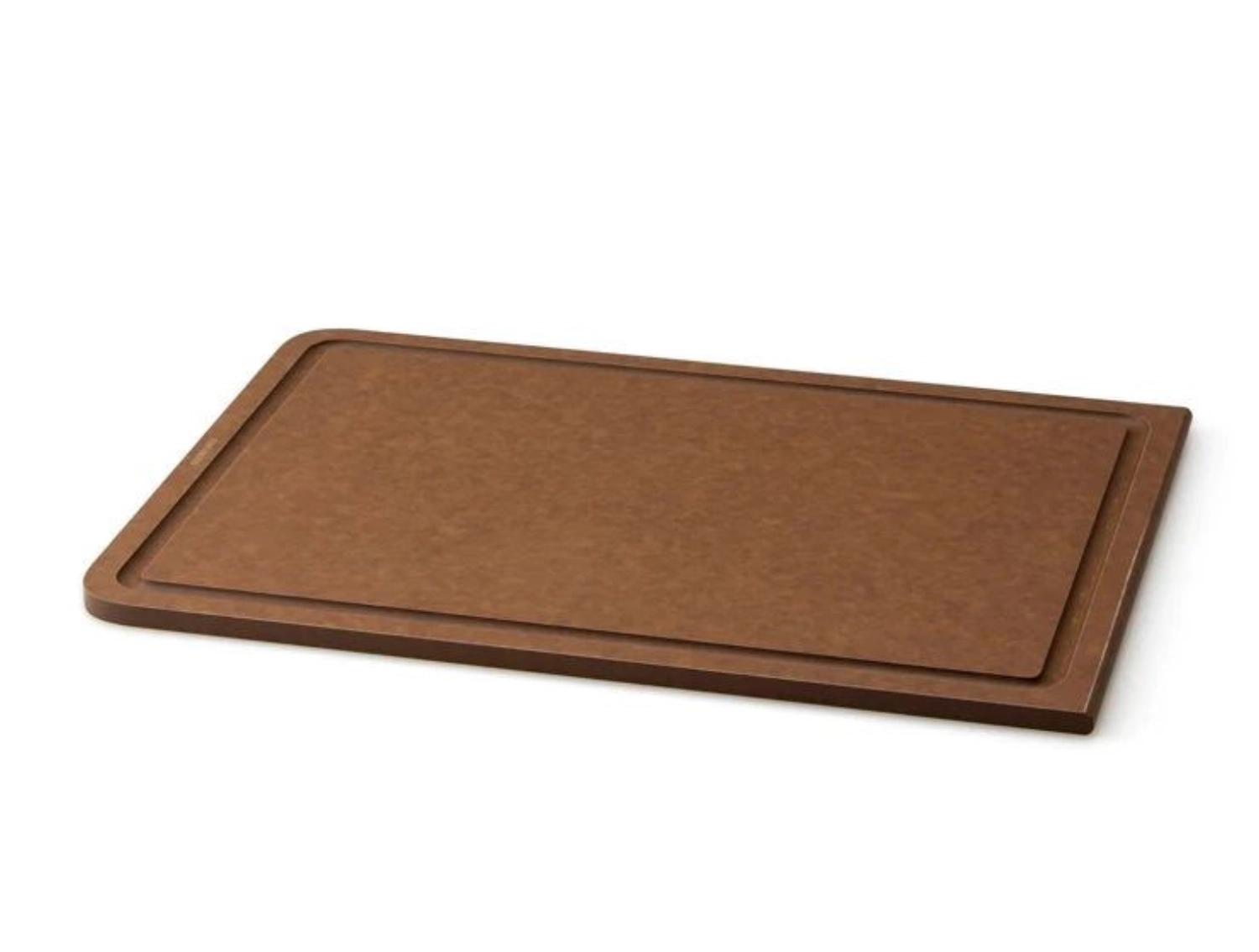 Duracore Tranchierbrett m. Saftrille, braun 38.5x27x0.9cm