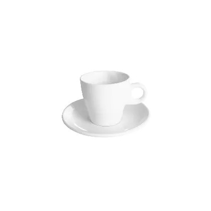 Stella Kaffee Obertasse und Untertasse 0.18lt weiss