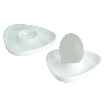 6er Set Eierbecher Tri dreieckig im Beutel, D10.5x2cm