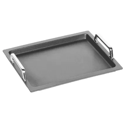 Bratplatte Induktion GN 2/3, H2cm mit Griffen