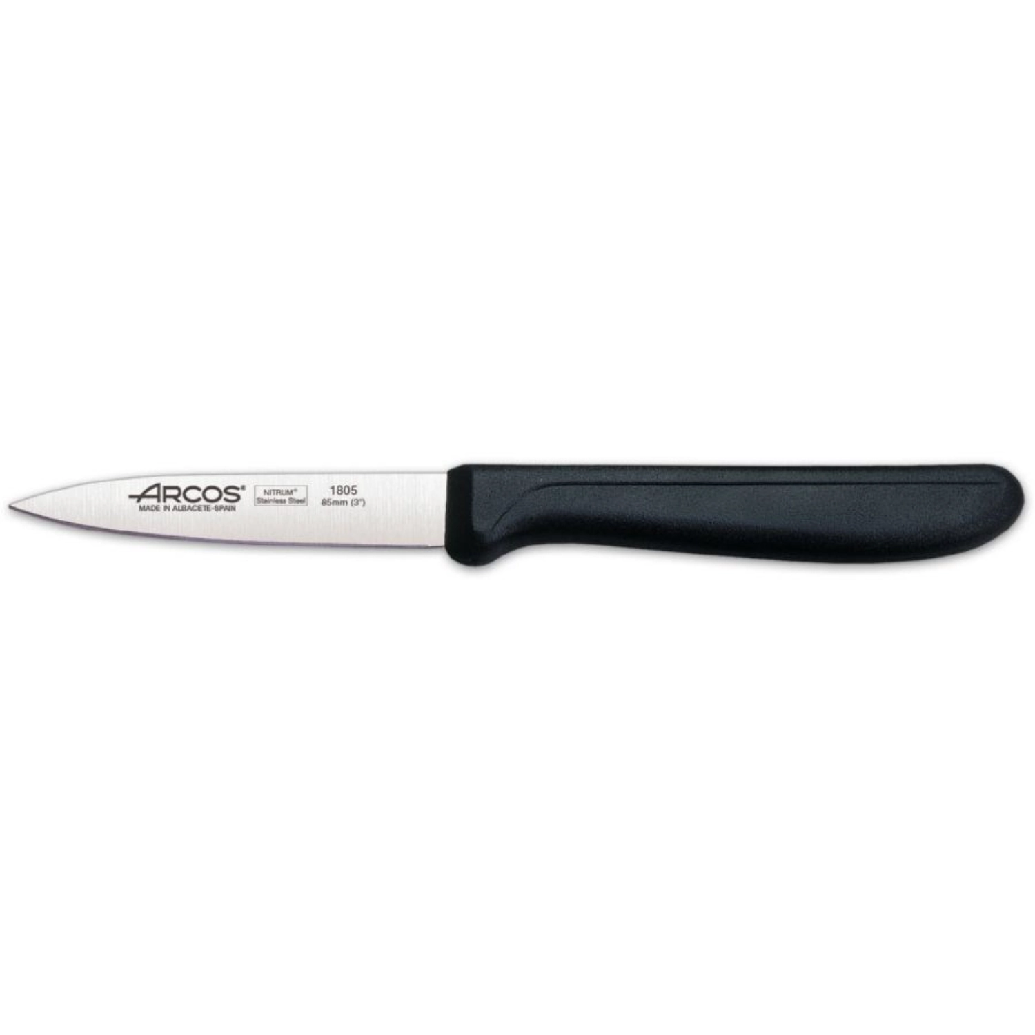 Nova Rüstmesser glatt Klinge 8.5cm Griff schwarz