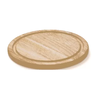Gummibaum Steakteller m. Saftrille geölt, 30 x 1,8cm
