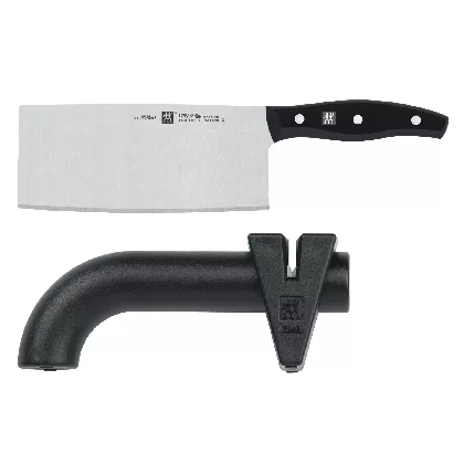 2tlg Asia Set Chin.Chef+Schärf. schwarz