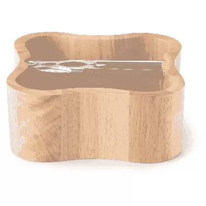 Gummibaum Nussschale mit Knacker 24.5cm