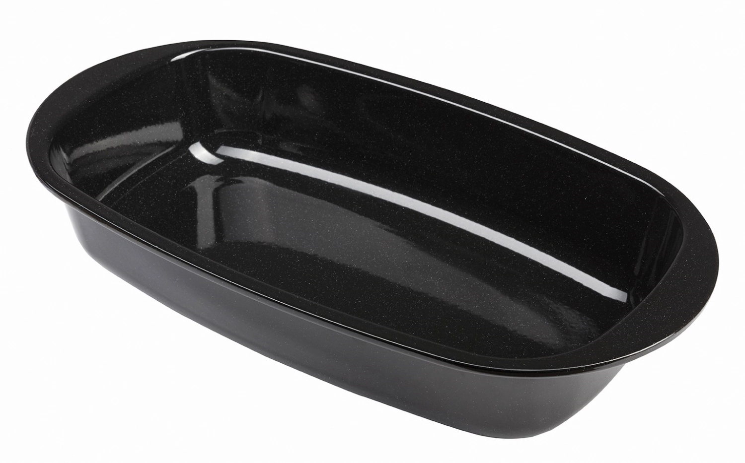 Brotbackform Emaille, L 32cm