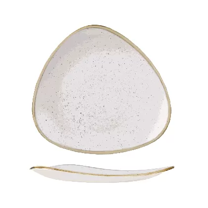 Stonecast Duck Egg Blue Triangel Teller flach 31.1cm