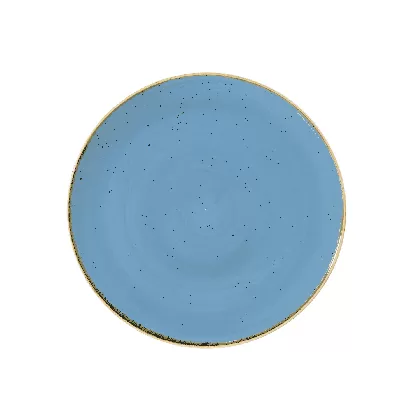 Stonecast Cornflower Blue Coupe Teller flach 28.8cm