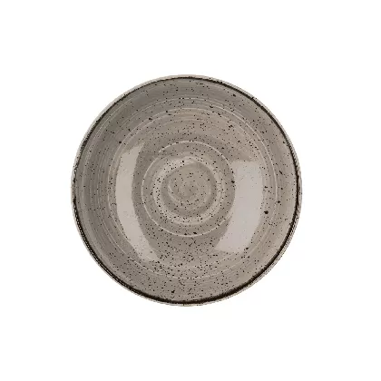 Stonecast Peppercorn Grey Coupe Teller tief 24.8cm