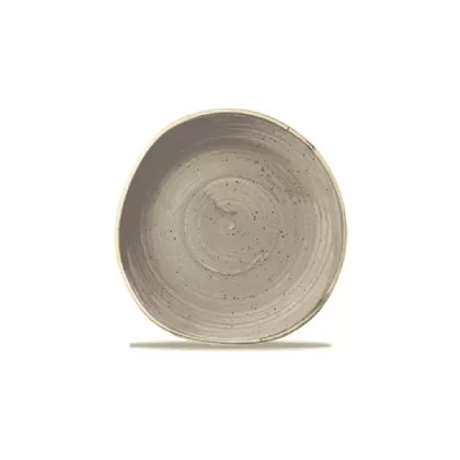 Stonecast Peppercorn Grey Organic Teller flach 18.6cm