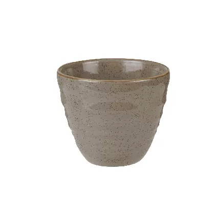 Stonecast Peppercorn Grey Becher geriffelt 28cl