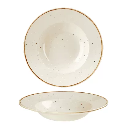 Stonecast Barley White Teller tief Fahne 28cm