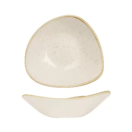 Stonecast Barley White Triangel Teller tief 18.5cm