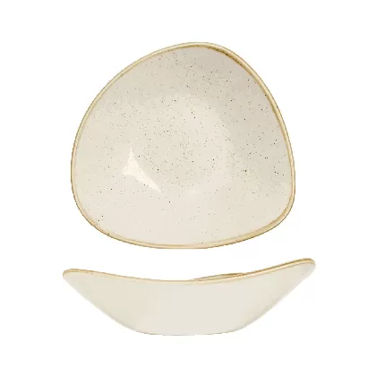 Stonecast Barley White Triangel Teller tief 23.5cm