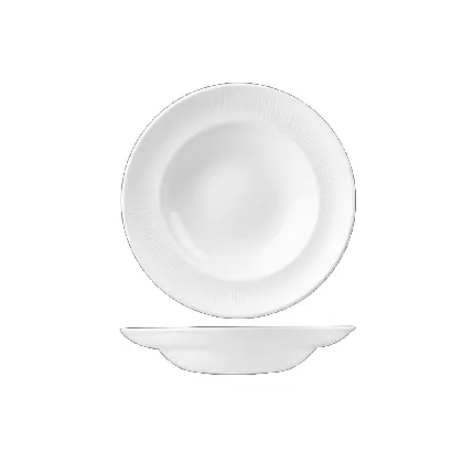 Bamboo White Teller tief Fahne schmal 30.8cm