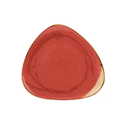 Stonecast Berry Red Triangel Teller flach 31.1cm