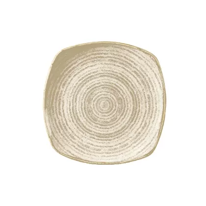 S.P. Homespun Stone Grey Teller flach quadratisch 21.5cm