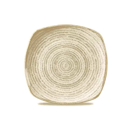 S.P. Homespun Stone Grey Teller flach quadratisch 25.5cm