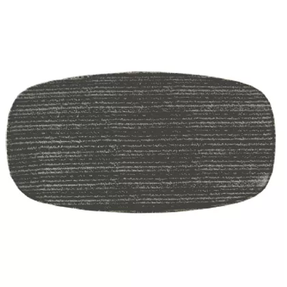 S.P. Homespun Charcoal Black Platte rechteckig 29.8x15.3cm