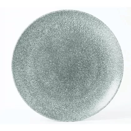 S.P. Raku Topaz Blue Coupe Teller flach 28.8cm
