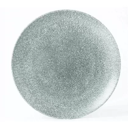 S.P. Raku Topaz Blue Coupe Teller flach 26cm