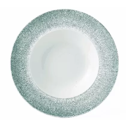 S.P. Raku Topaz Blue Teller tief 28cm