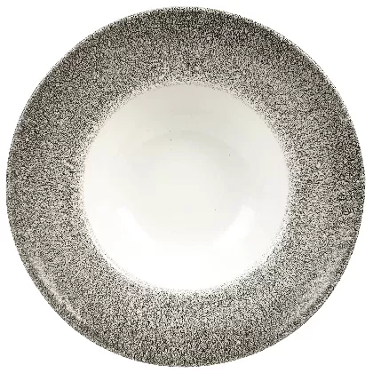 S.P. Raku Quartz Black Teller tief 24cm