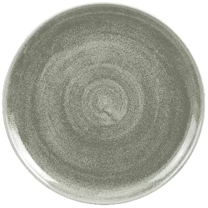 Stonecast Patina Burnished Green Coupe Teller flach 32.4cm