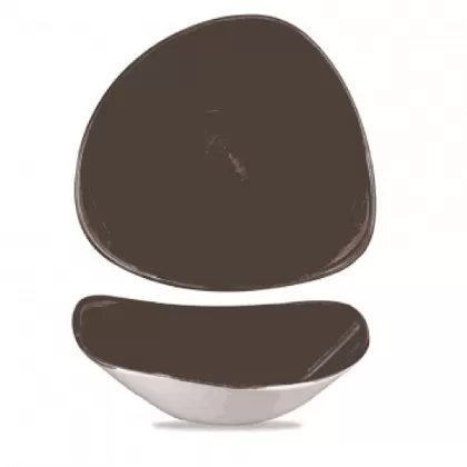 Stonecast Patina Iron Black Triangel Teller tief 23.5cm