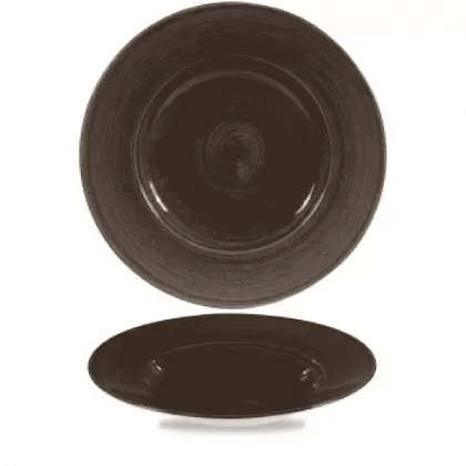 Stonecast Patina Iron Black Teller tief Fahne 28cm