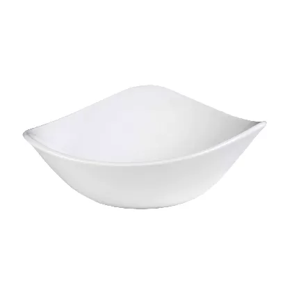 Lotus White Triangel Schüssel 18.5cm, 37cl