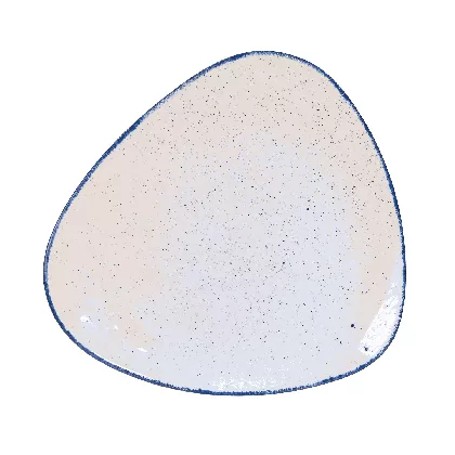 Stonecast Hints Indigo Blue Triangel Teller flach 31.1cm