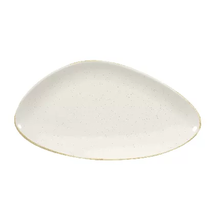 Stonecast Barley White Triangel Platte 35.5x18.8cm